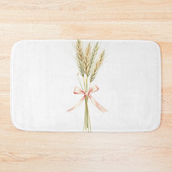 Item preview, Rustic Watercolor Wheat Bouquet with Ribbon designed and sold by Vida e Arte.