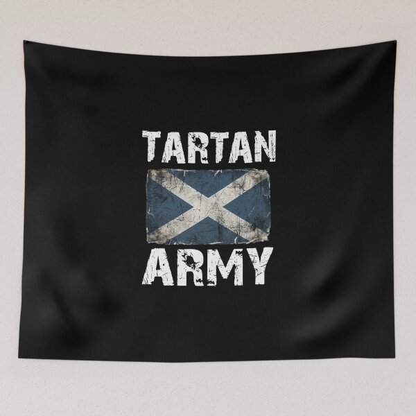 Item preview, Tartan Army , Distressed Scottish Flag, Scotland soccer designed and sold by DesignForYou79.