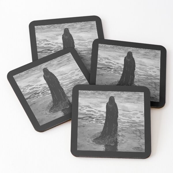 Item preview, Mysterious Veiled Woman Standing in Reflective Water designed and sold by inkoutninja.