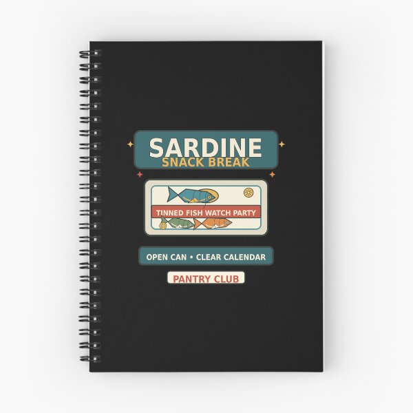 Item preview, Sardine Snack Break Tinned Fish Watch Party designed and sold by Concrete Coffee Studio.