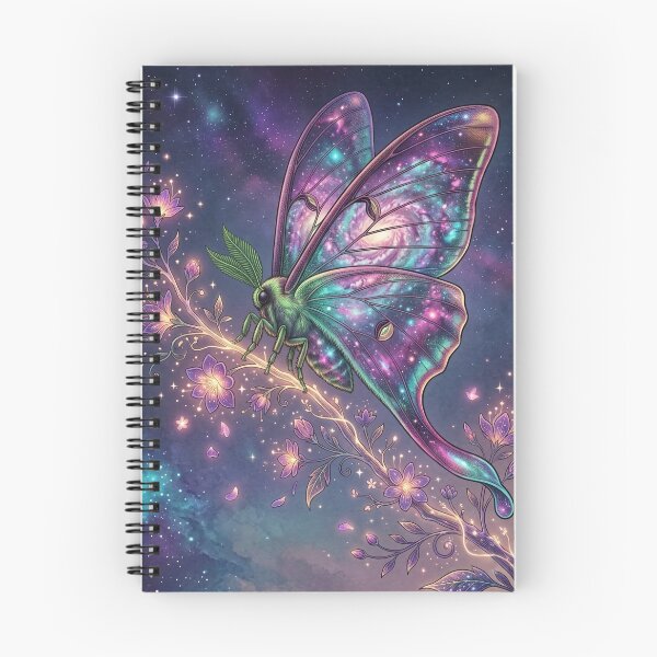Item preview, Celestial Luna Moth Spiral Galaxy Vintage Space designed and sold by Leafs With Luna.