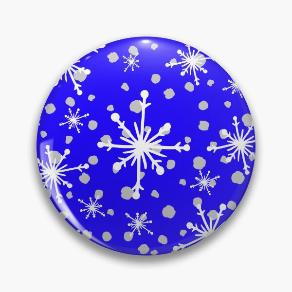 Artikelvorschau, Schneeflocken-Muster auf Weihnachten und Chanukka-Feiertag blau entworfen und verkauft von DEC02.