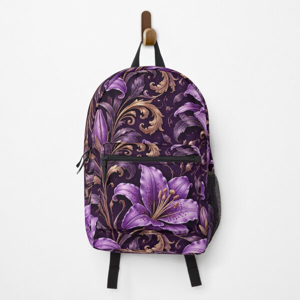 Item preview, Purple Lily Gothic Floral Pattern designed and sold by Rui Huang.