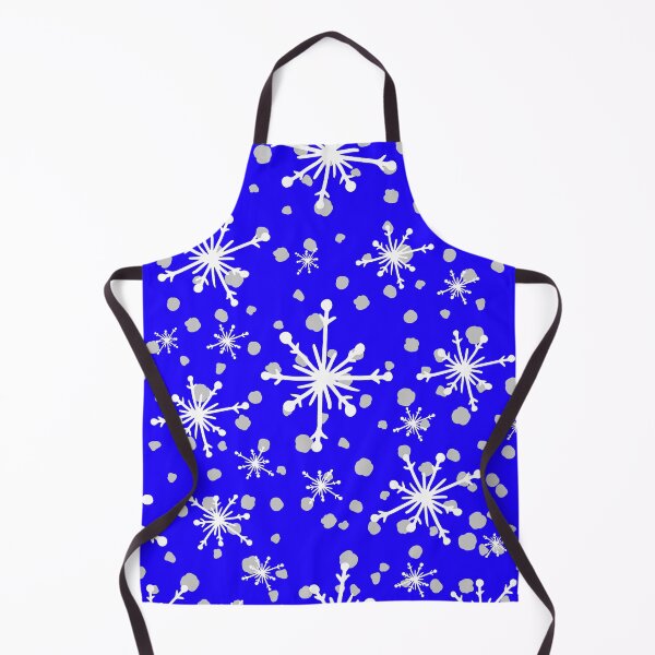 Artikelvorschau, Schneeflocken-Muster auf Weihnachten und Chanukka-Feiertag blau entworfen und verkauft von DEC02.