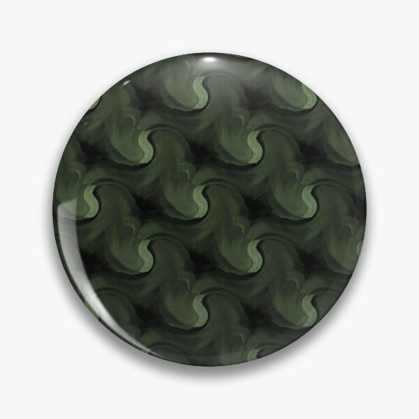 Item preview, Retro Wavy Abstract Pattern in Green and Black designed and sold by Artistestella.