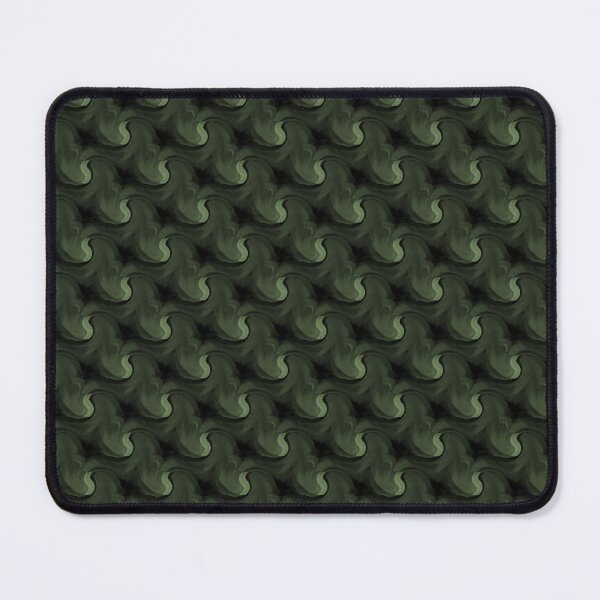Item preview, Retro Wavy Abstract Pattern in Green and Black designed and sold by Artistestella.