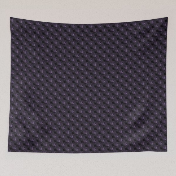 Item preview, Retro Wavy Abstract Pattern in Purple and Black designed and sold by Artistestella.