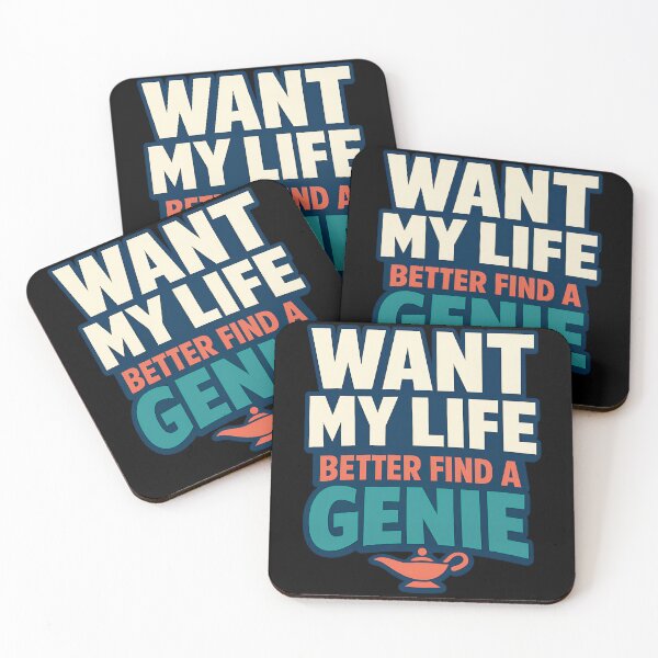 Item preview, Want My Life Better Find A Genie Funny Genie Quote Design designed and sold by TeeTimeTreasure.