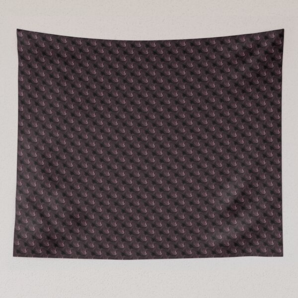 Item preview, Retro Wavy Abstract Pattern in Maroon and Black designed and sold by Artistestella.