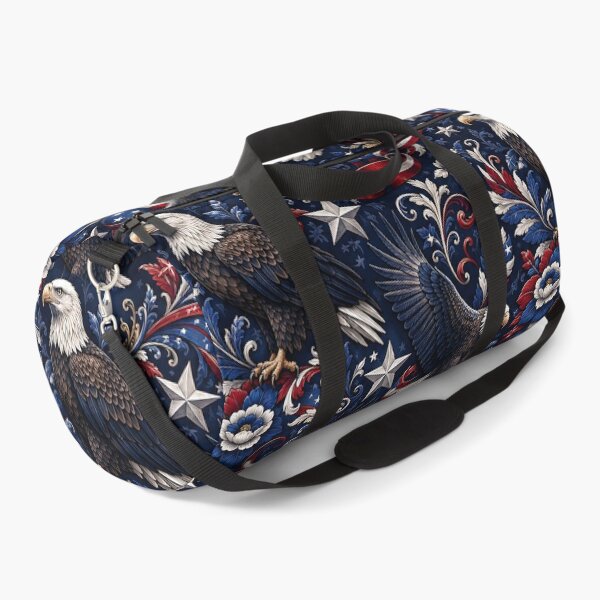 Item preview, Patriotic Bald Eagle Floral Pattern designed and sold by Rui Huang.