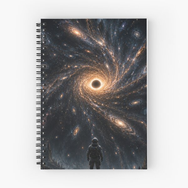 Item preview, Astronaut Facing the Cosmic Abyss designed and sold by QuantumDrift.