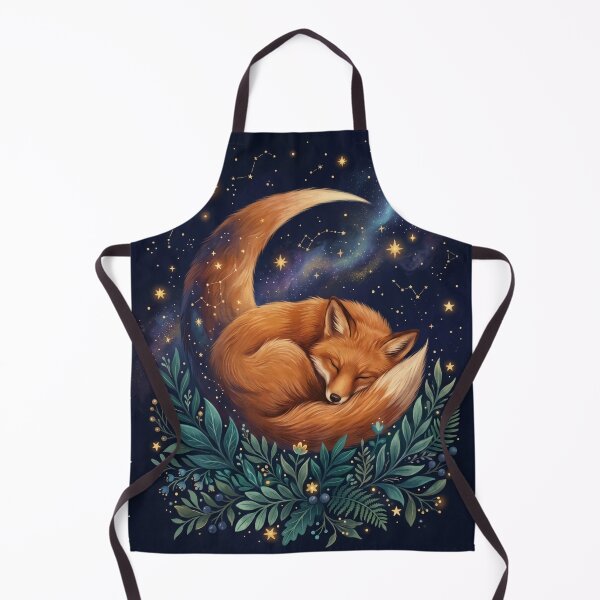 Item preview, Celestial Sleeping Red Fox Moon Galaxy designed and sold by Leafs With Luna.