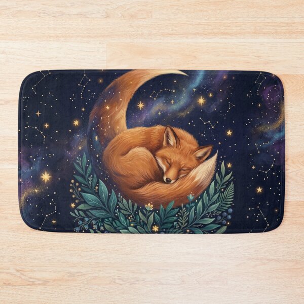 Item preview, Celestial Sleeping Red Fox Moon Galaxy designed and sold by Leafs With Luna.