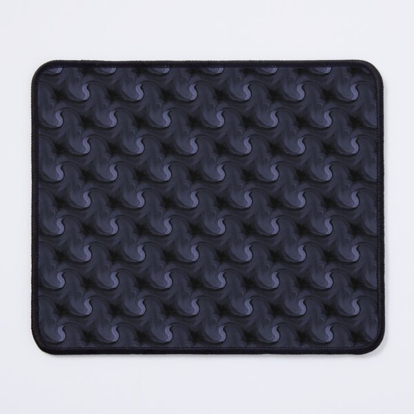 Item preview, Retro Wavy Abstract Pattern in Blue and Black designed and sold by Artistestella.