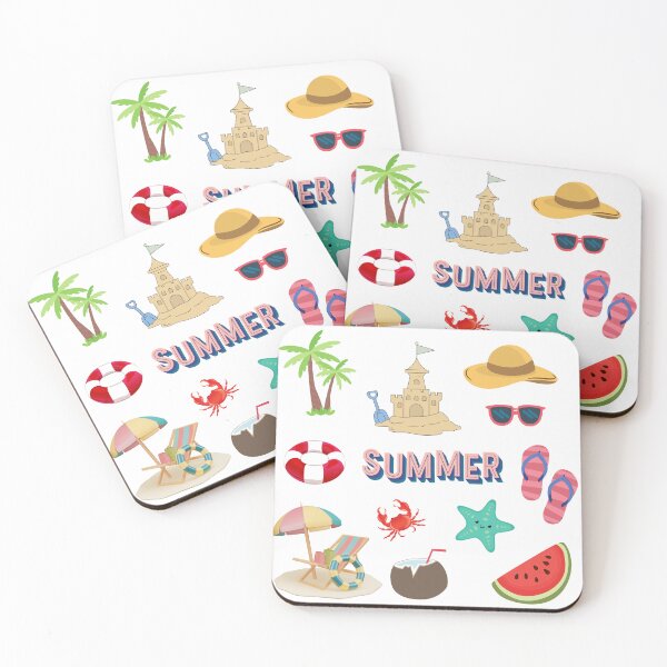 Item preview, Summer Beach Vacation Icons Collection designed and sold by reanacreations.
