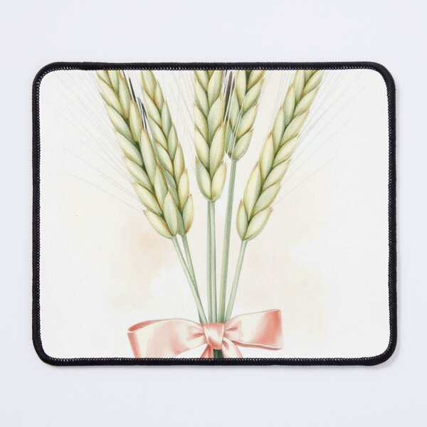 Item preview, Watercolor Wheat Bundle with Pink Bow designed and sold by Vida e Arte.