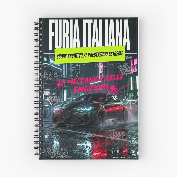Item preview, Furia Italiana Twin Turbo V6 Cyberpunk Super Saloon Art designed and sold by RevUpDesign.