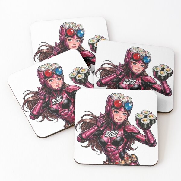 Item preview, SUSHI MASK WOMAN NEO: Cyberpunk Japanese Pop Art Aesthetic designed and sold by Japan Cyberpunk Universe & Surreal Characters.