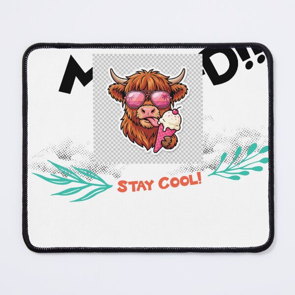 Item preview, Stay Cool Highland Cow Kawaii Highland Cow Mood designed and sold by BoosterShop.