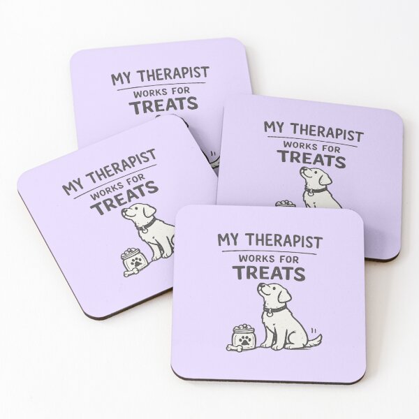 Item preview, My Therapist Works For Treats Funny Dog Lover Shirt designed and sold by alchemist1636 .