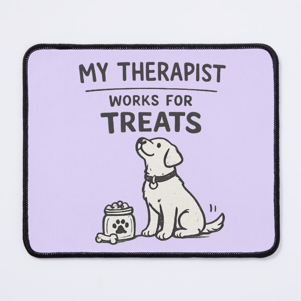 Item preview, My Therapist Works For Treats Funny Dog Lover Shirt designed and sold by alchemist1636 .