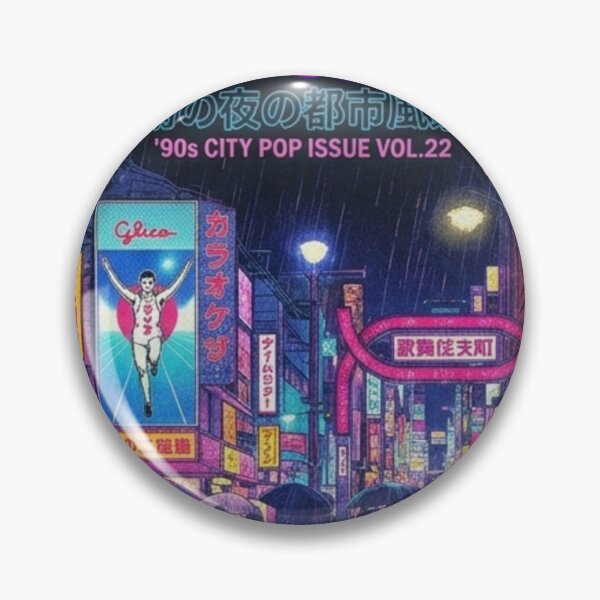 Item preview, Retro 90s City Pop Night: Neon Tokyo & Osaka Rain Aesthetic designed and sold by SAMURAI-KAMON.