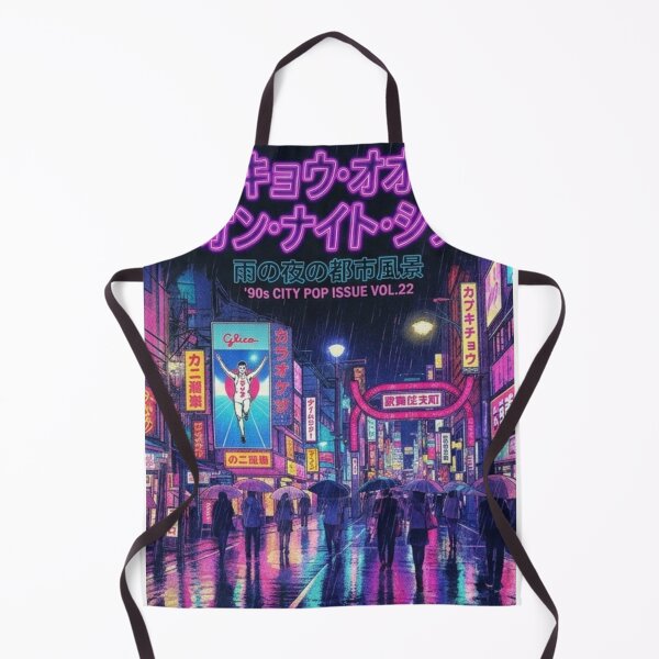 Item preview, Retro 90s City Pop Night: Neon Tokyo & Osaka Rain Aesthetic designed and sold by SAMURAI-KAMON.