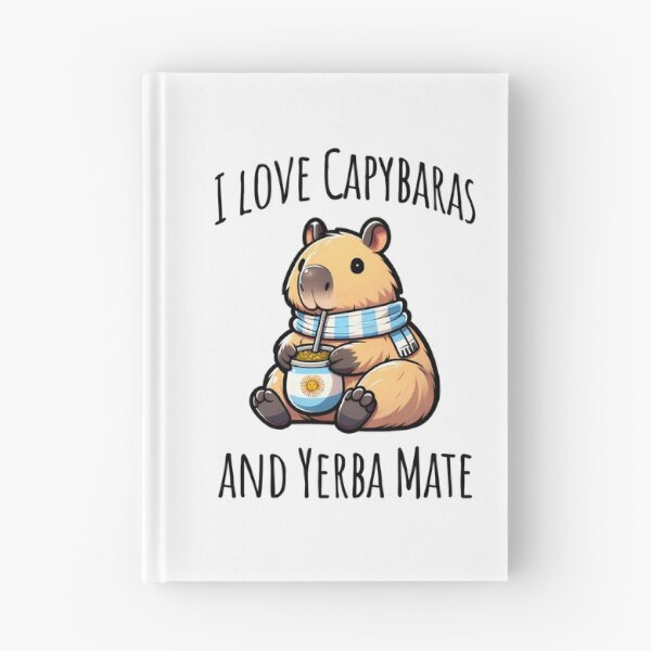 Item preview, I Love Capybaras And Yerba Mate Cute Capybara Drinking Argentinian Tea designed and sold by iroingtonsey.
