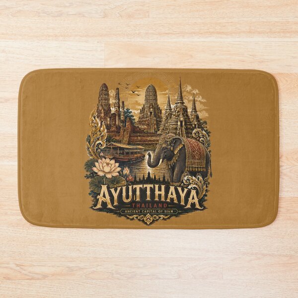 Item preview, World travel fly to Ayutthaya Thailand ancient capital of siam , brafdesign  designed and sold by Brafdesign.
