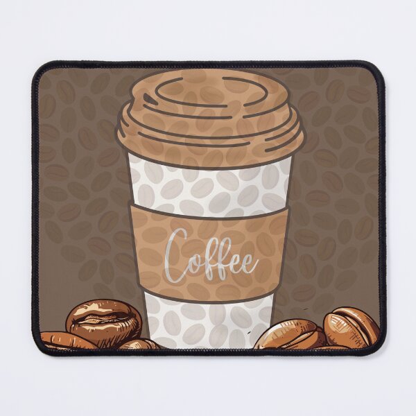 Item preview, Cute Coffee Cup Illustration with Coffee Beans designed and sold by ranivibes008.