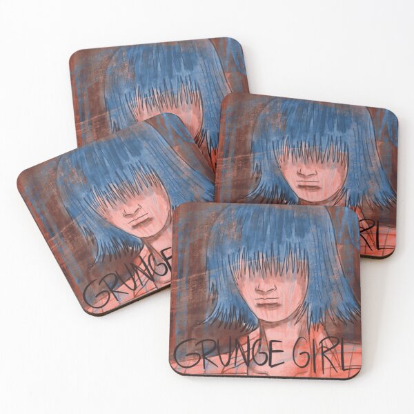 Item preview, Blue Hair Grunge Girl designed and sold by CosmicVulture.
