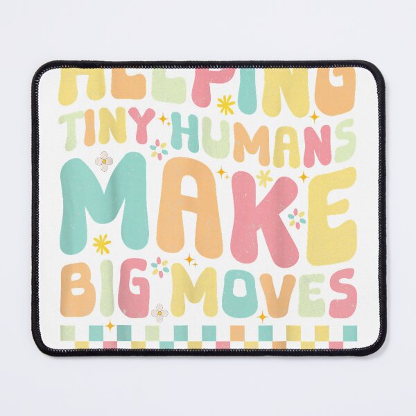 Item preview, Teaching Groovy Helping Tiny Human Do Big Things Teacher T-Shirt designed and sold by bauchbryan.