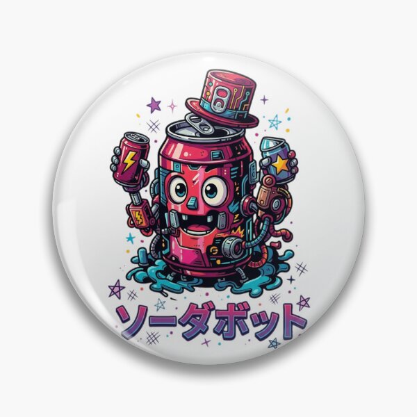 Item preview, Cute Soda Can Robot Drinking Energy Drink designed and sold by Ahmedsyde.