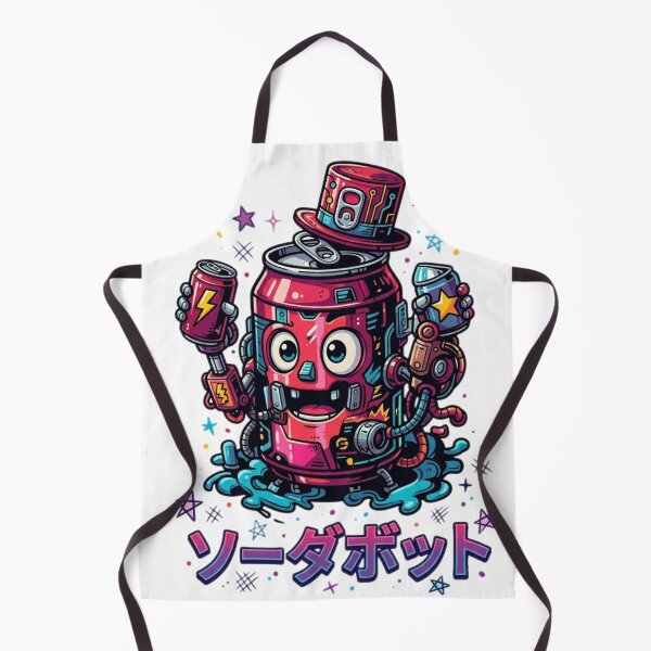 Item preview, Cute Soda Can Robot Drinking Energy Drink designed and sold by Ahmedsyde.