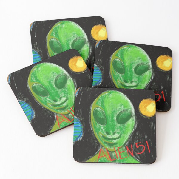 Artikelvorschau, Buntstift-Alien 51 Weltraumporträt entworfen und verkauft von CosmicVulture.