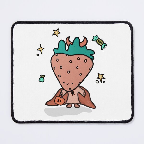 Item preview, Strawberry Devil Cute Halloween Fruit Art designed and sold by Olliekotart.
