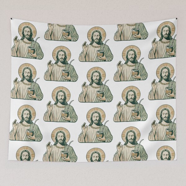 Item preview, Jesus With Yerba Mate designed and sold by iroingtonsey.