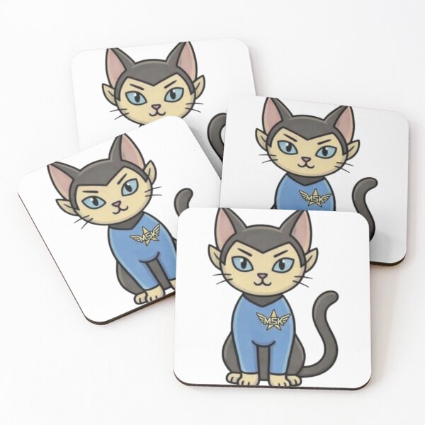 Item preview, Cute Smart Space Cat Blue Astronaut Uniform designed and sold by Dokolarati.