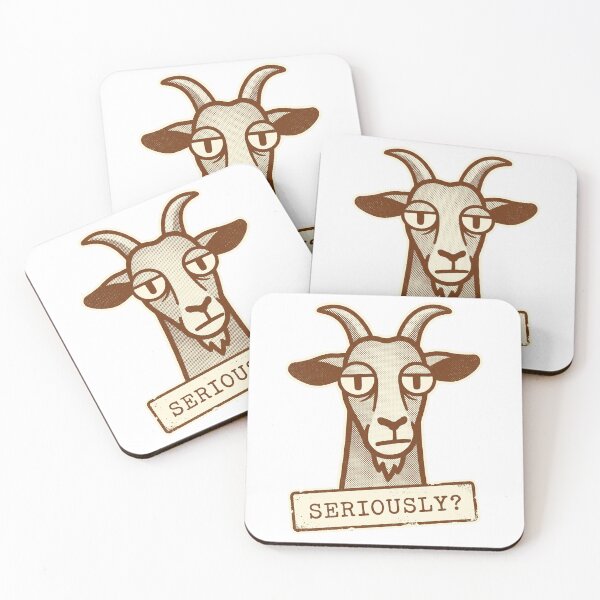 Item preview, Seriously Goat Retro  designed and sold by Ortsas.