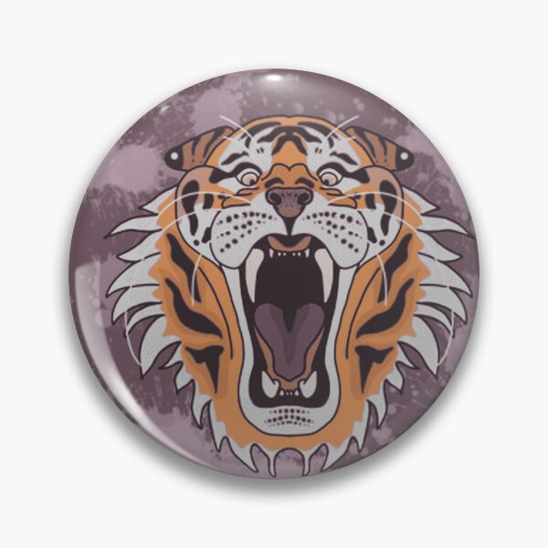 Item preview, Roaring Tiger Splatter Canvas designed and sold by CosmicVulture.