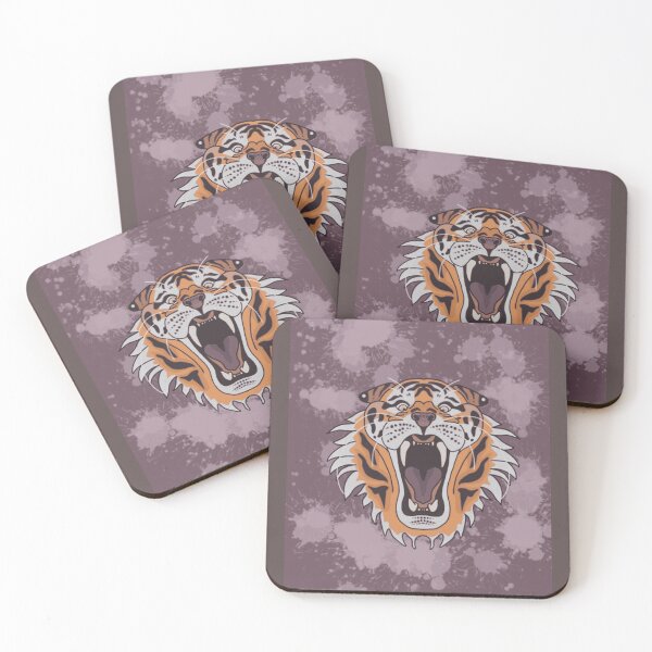 Item preview, Roaring Tiger Splatter Canvas designed and sold by CosmicVulture.