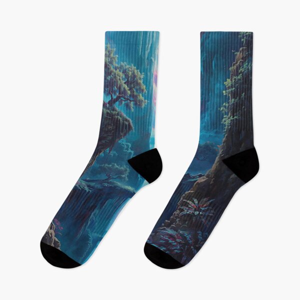 Item preview, Oil Painting Floating Jungle Rift Alien Landscape designed and sold by Luminous Wilds.