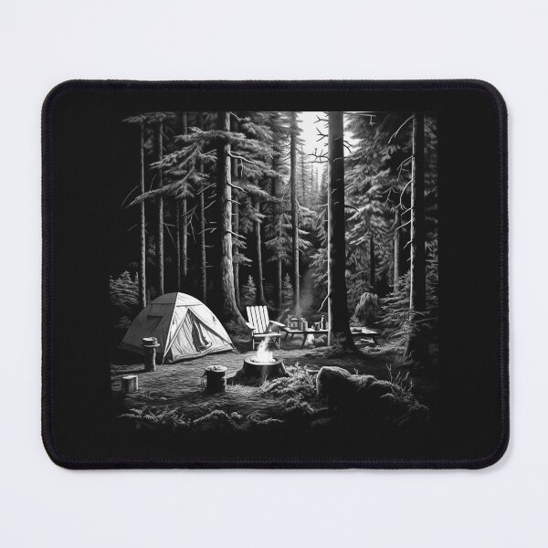 Item preview, Forest Camping Under the Tall Pine Trees designed and sold by inkoutninja.