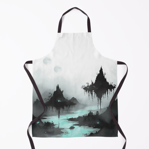 Item preview, Ink Wash Sky Mangrove Alien Basin Landscape designed and sold by Luminous Wilds.