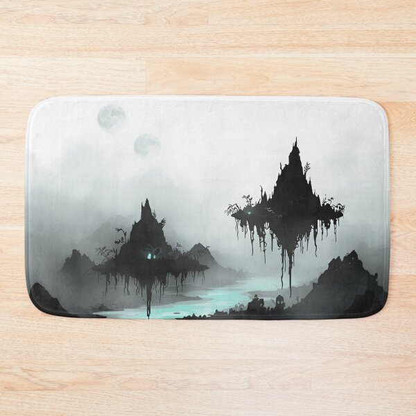 Item preview, Ink Wash Sky Mangrove Alien Basin Landscape designed and sold by Luminous Wilds.