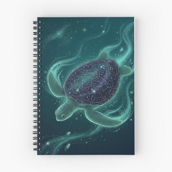 Item preview, Celestial Sea Turtle Constellation Ocean Galaxy designed and sold by Leafs With Luna.