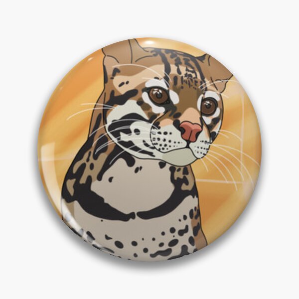 Item preview, Exotic Ocelot Portrait designed and sold by RetroMenagerie.