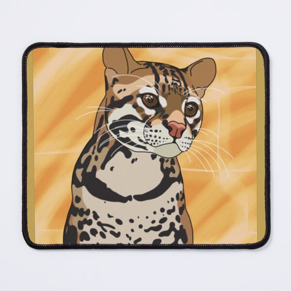 Item preview, Exotic Ocelot Portrait designed and sold by RetroMenagerie.