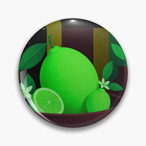 Item preview, Neon Lime Still Life | Mid-Century Modern Citrus Art designed and sold by joycrysstudio.