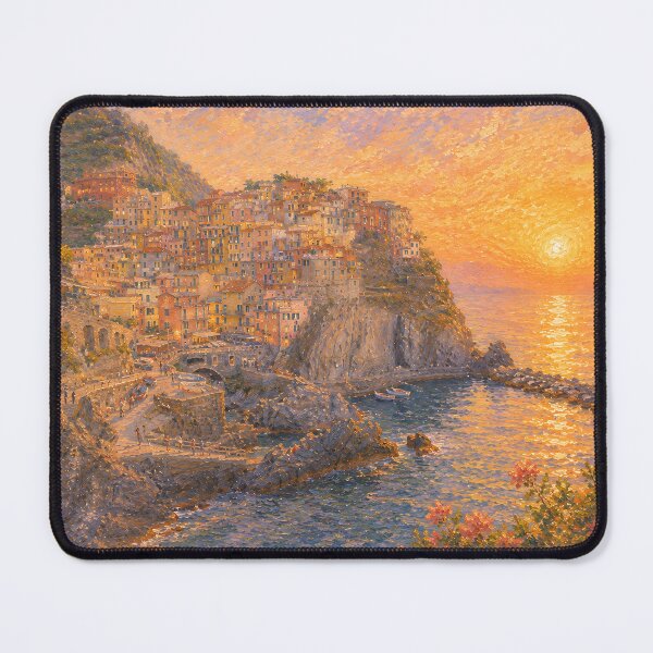 Item preview, Manarola Cinque Terre Sunset designed and sold by ArcanaAbsolute.
